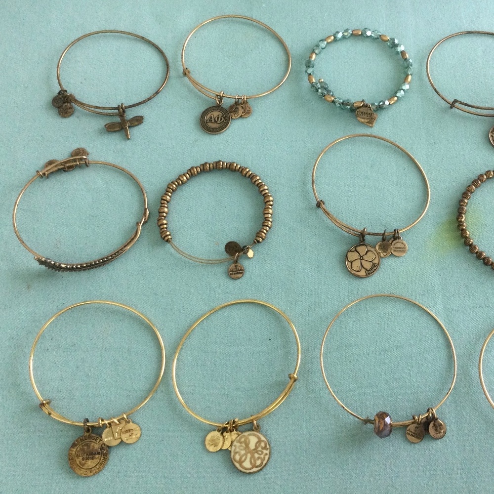 Assorted Goldtone Alex and Ani Bracelets $10 each